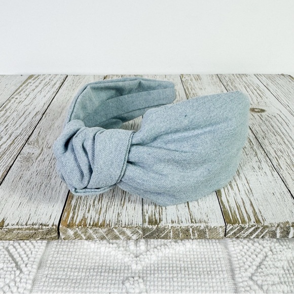 Handmade Accessories - Light Blue Knotted Headband